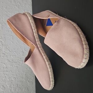 Verbenas Carmen Made In Spain Pink Suede Espadrilles, Size EU40